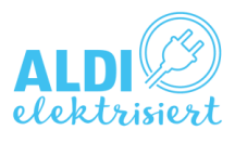 Charge card logo of ALDI elektrisiert
