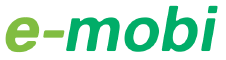 Charge card logo of E-mobi Latvia