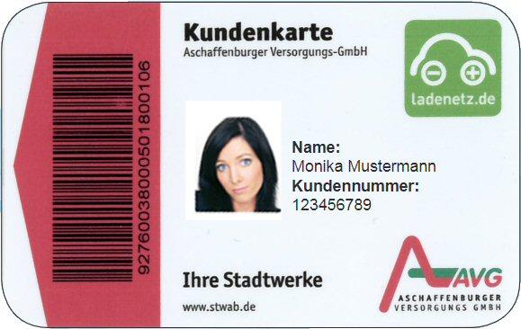 Charge card logo of AVG Ladekarte