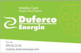 Charge card logo of Duferco Energia (DUE)